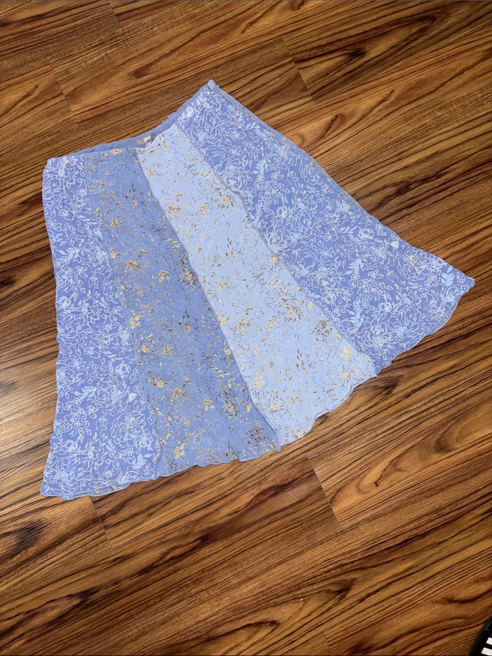 J. Jill Lavender Floral Skirt